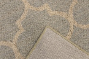 Greige Trellis 5X8 Hand-Tufted Modern Rug