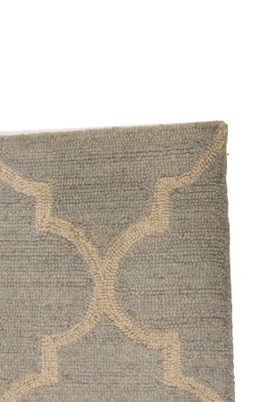 Greige Trellis 5X8 Hand-Tufted Modern Rug