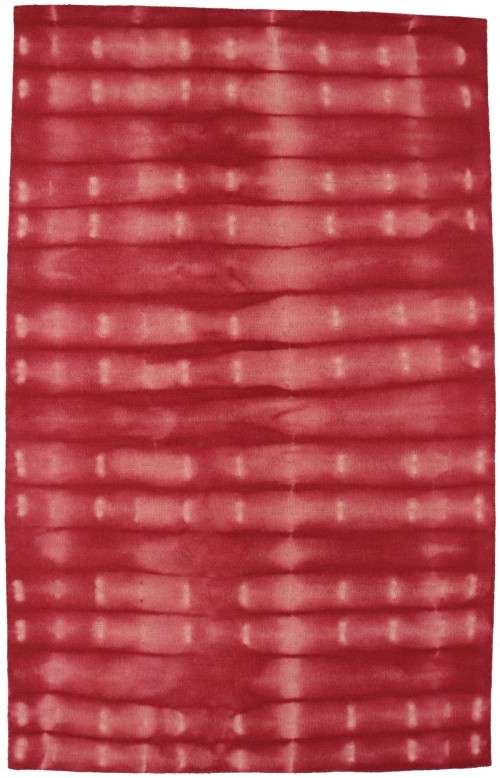 Fuchsia Tie-Dye 5X8 Hand-Tufted Modern Rug