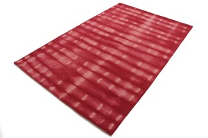 Fuchsia Tie-Dye 5X8 Hand-Tufted Modern Rug