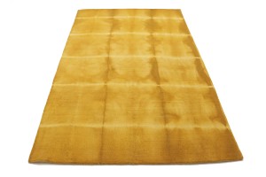 Gold Tie-Dye 5X8 Hand-Tufted Modern Rug