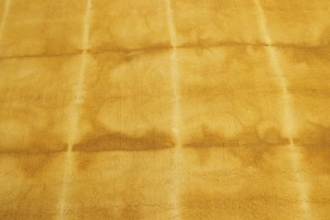 Gold Tie-Dye 5X8 Hand-Tufted Modern Rug