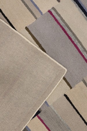 Multicolored Stripes 5X8 Hand-Tufted Modern Rug