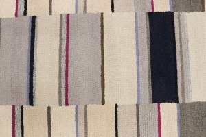 Multicolored Stripes 5X8 Hand-Tufted Modern Rug