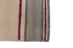 Multicolored Stripes 5X8 Hand-Tufted Modern Rug