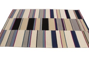 Multicolored Stripes 5X8 Hand-Tufted Modern Rug