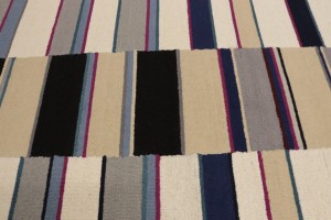 Multicolored Stripes 5X8 Hand-Tufted Modern Rug