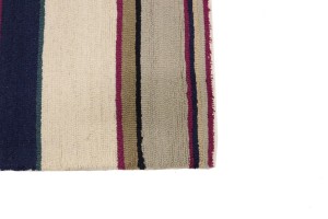 Multicolored Stripes 5X8 Hand-Tufted Modern Rug