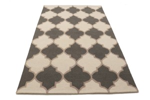 Multicolored Trellis 5X8 Hand-Tufted Modern Rug