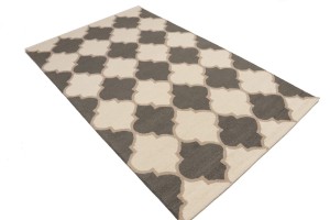 Multicolored Trellis 5X8 Hand-Tufted Modern Rug