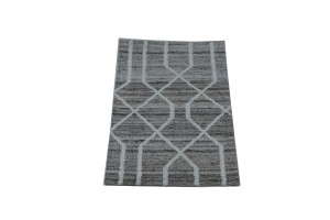 Multicolored Geometric 1'6X2'3 Hand-Tufted Modern Rug