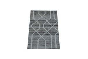 Multicolored Geometric 1'6X2'3 Hand-Tufted Modern Rug