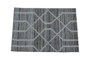Multicolored Geometric 1'6X2'3 Hand-Tufted Modern Rug
