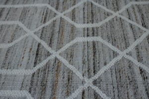 Multicolored Geometric 1'6X2'3 Hand-Tufted Modern Rug
