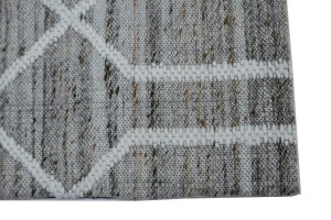 Multicolored Geometric 1'6X2'3 Hand-Tufted Modern Rug