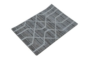 Multicolored Geometric 1'6X2'3 Hand-Tufted Modern Rug