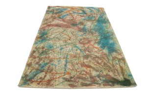 Multicolored Abstract 5X8 Hand-Tufted Modern Rug