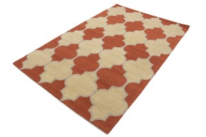 Multicolored Trellis 5X8 Hand-Tufted Modern Rug