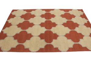 Multicolored Trellis 5X8 Hand-Tufted Modern Rug