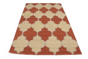 Multicolored Trellis 5X8 Hand-Tufted Modern Rug