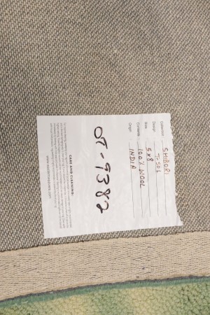 Green Tie-Dye 5X8 Hand-Tufted Modern Rug