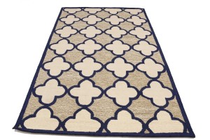 Multicolored Trellis 5X8 Hand-Tufted Modern Rug
