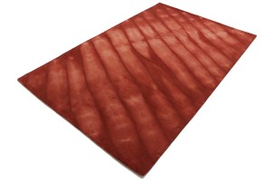 Maroon Red Tie-Dye 5X8 Hand-Tufted Modern Rug