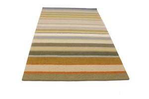Multicolored Stripes 5X8 Hand-Tufted Modern Rug