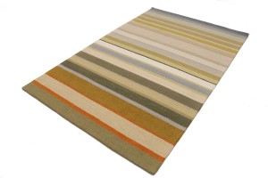 Multicolored Stripes 5X8 Hand-Tufted Modern Rug