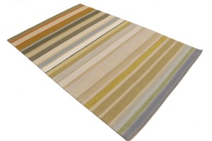 Multicolored Stripes 5X8 Hand-Tufted Modern Rug