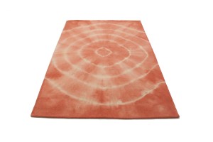 Coral Tie-Dye 5X8 Hand-Tufted Modern Rug