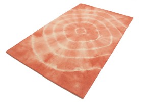 Coral Tie-Dye 5X8 Hand-Tufted Modern Rug