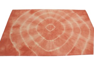 Coral Tie-Dye 5X8 Hand-Tufted Modern Rug
