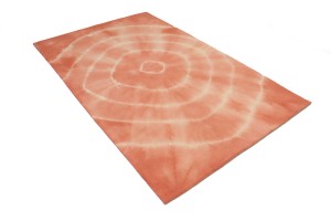 Coral Tie-Dye 5X8 Hand-Tufted Modern Rug