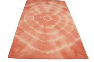 Coral Tie-Dye 5X8 Hand-Tufted Modern Rug