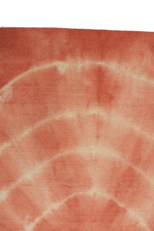 Coral Tie-Dye 5X8 Hand-Tufted Modern Rug