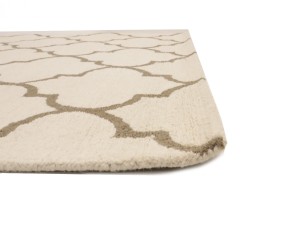 Cream Trellis 5X8 Hand-Tufted Modern Rug