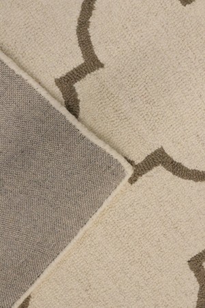 Cream Trellis 5X8 Hand-Tufted Modern Rug