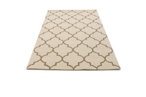 Cream Trellis 5X8 Hand-Tufted Modern Rug