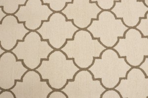 Cream Trellis 5X8 Hand-Tufted Modern Rug