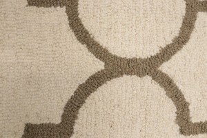 Cream Trellis 5X8 Hand-Tufted Modern Rug