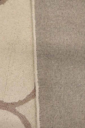 Cream Trellis 5X8 Hand-Tufted Modern Rug
