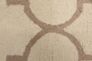 Cream Trellis 5X8 Hand-Tufted Modern Rug