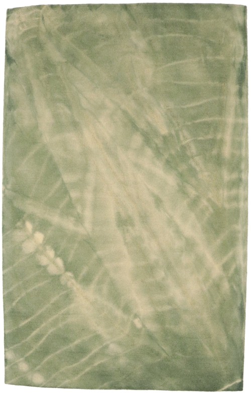 Green Tie-Dye 5X8 Hand-Tufted Modern Rug