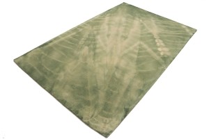 Green Tie-Dye 5X8 Hand-Tufted Modern Rug