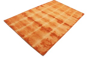 Solar Orange Tie-Dye 5X8 Hand-Tufted Modern Rug