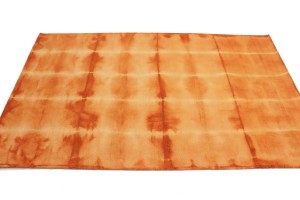 Solar Orange Tie-Dye 5X8 Hand-Tufted Modern Rug