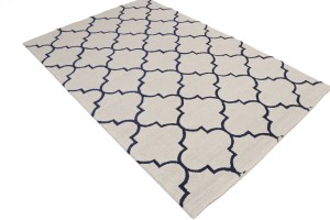 Multicolored Trellis 5X8 Hand-Tufted Modern Rug