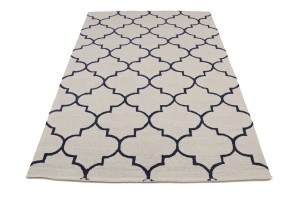 Multicolored Trellis 5X8 Hand-Tufted Modern Rug