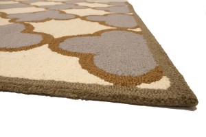 Multicolored Trellis 5X8 Hand-Tufted Modern Rug
